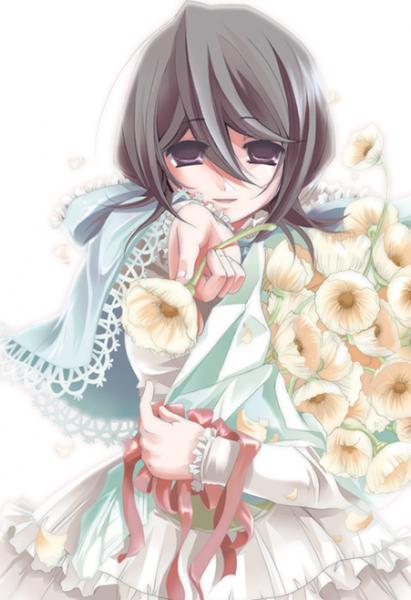 Rukia with flowers^^